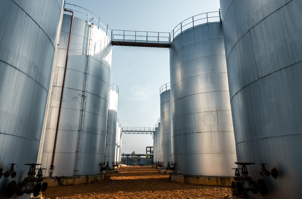 silver storage tanks